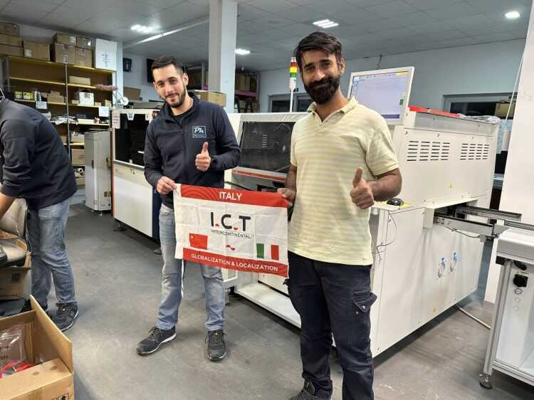 I.C.T SMT Production Line in Italy 1-2