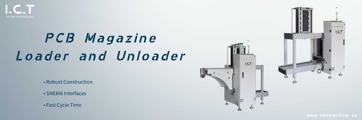 I.C.T PCB Magazine Loader and SMT Unloader